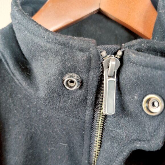 Smartwool Jacket Small Black Merino Wool Blend Full Zip Coat Gorpcore Outdoor - Picture 7 of 14